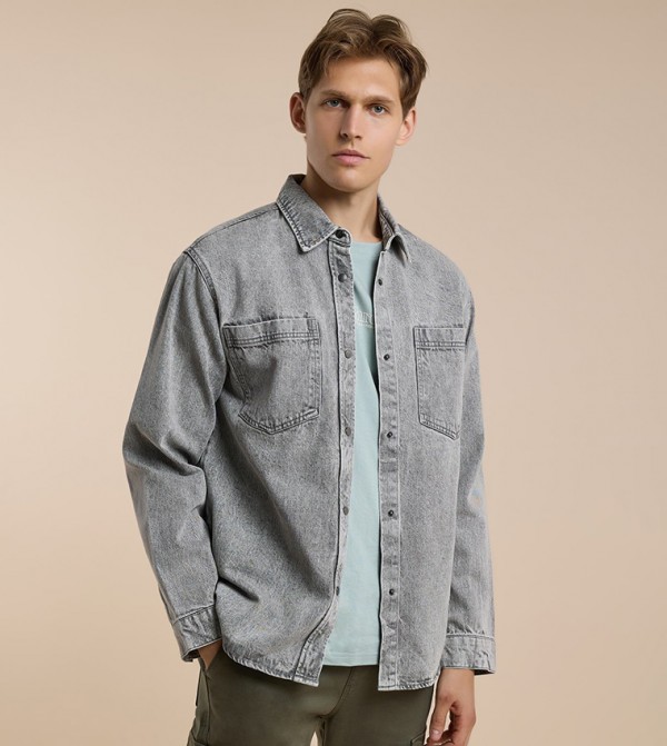 R&B Men - Grey Casual Jackets