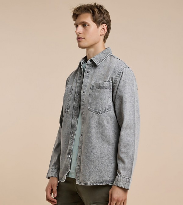 R&B Men - Grey Casual Jackets