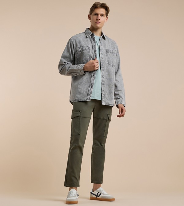 R&B Men - Grey Casual Jackets