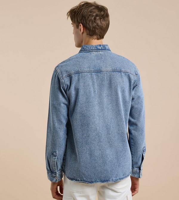 R&B Men - Light Blue Casual Jackets