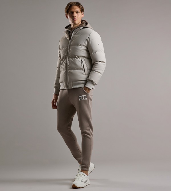 R&B  - Beige Puffer Jackets