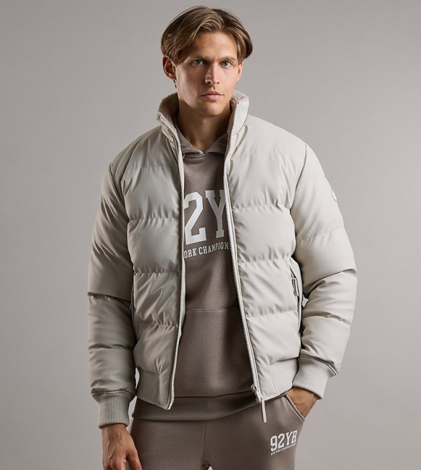 R&B  - Beige Puffer Jackets