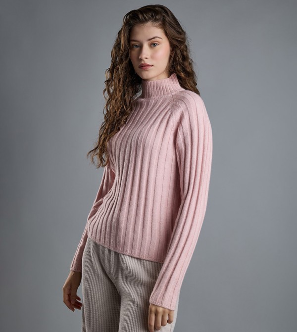 أر آند بي  سترات - وردي نيود Turtle neck Sweaters