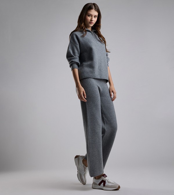 أر آند بي  بناطيل وليقنز - رمادي بنطال كاجوال