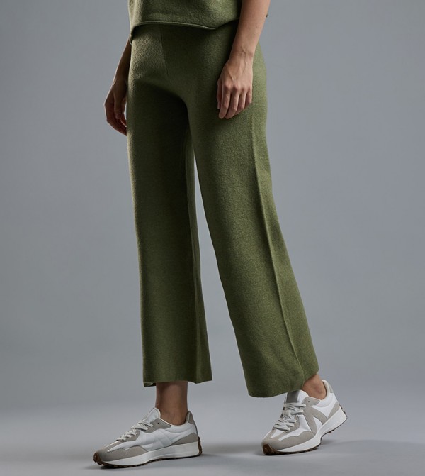 R&B Clothing - Green Casual Pants