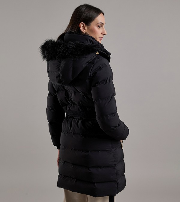 R&B Puffer & Quilted Jackets - Black Puffer & Quilted Jackets