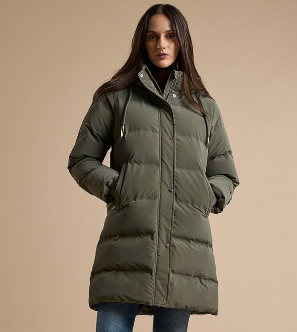 R&B Puffer & Quilted Jackets - Green Puffer & Quilted Jackets
