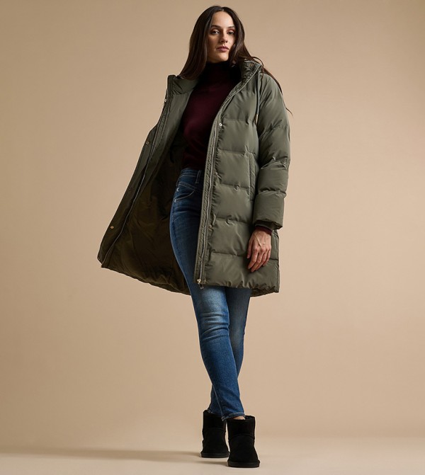 R&B Puffer & Quilted Jackets - Green Puffer & Quilted Jackets