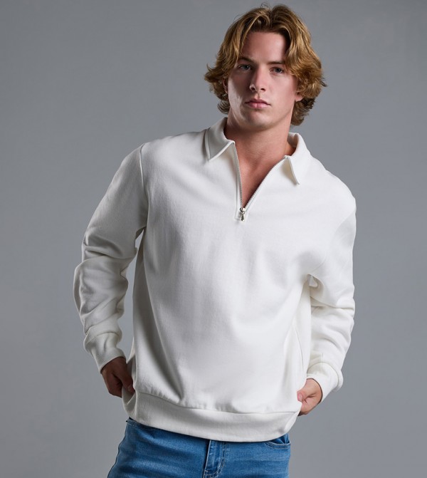 R&B  Hoodies & Sweatshirts - Ivory Sweatshirts