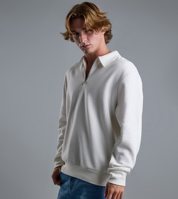 R&B  Hoodies & Sweatshirts - Ivory Sweatshirts