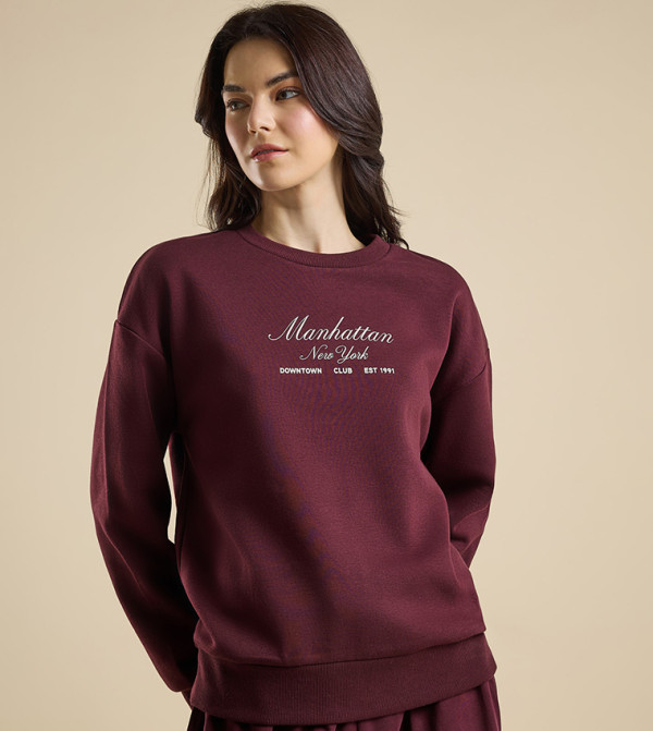 R&B  Hoodies & Sweatshirts - Red Sweatshirts