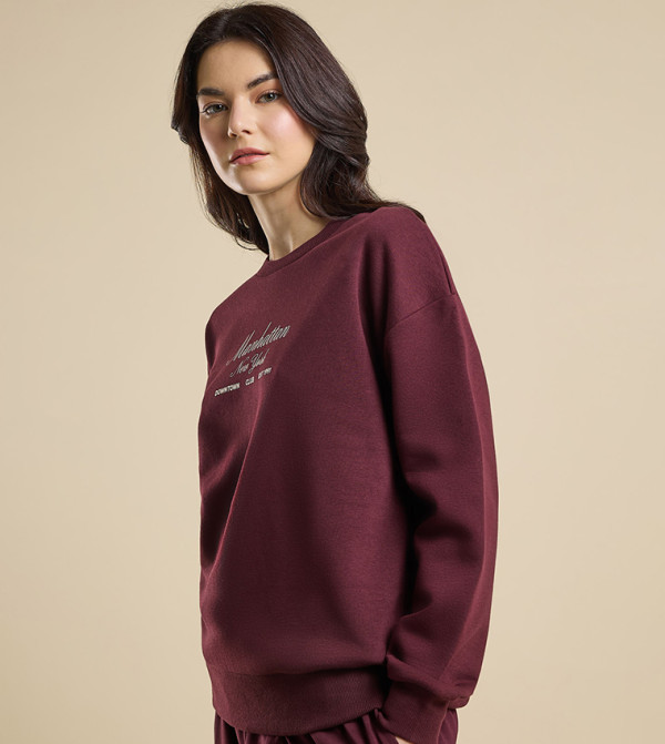 R&B  Hoodies & Sweatshirts - Red Sweatshirts