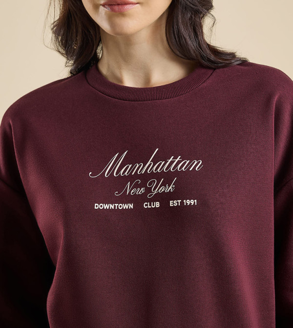 R&B  Hoodies & Sweatshirts - Red Sweatshirts