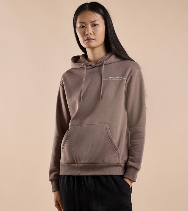 R&B  Hoodies & Sweatshirts - Brown Hoodies