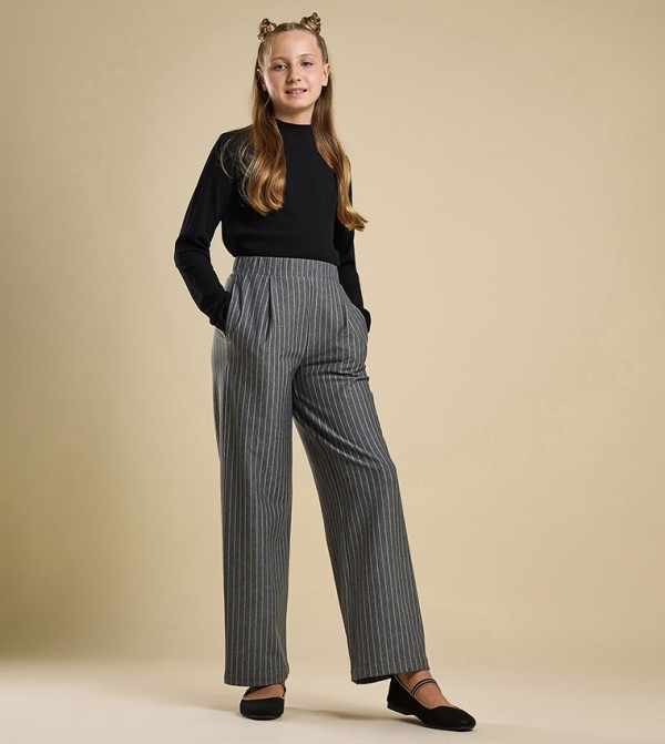 R&B R&B - Grey Trousers & Pants