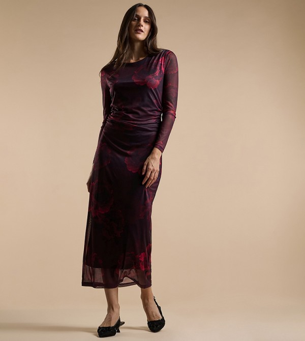 R&B  Midi Dresses - Red Midi Dresses