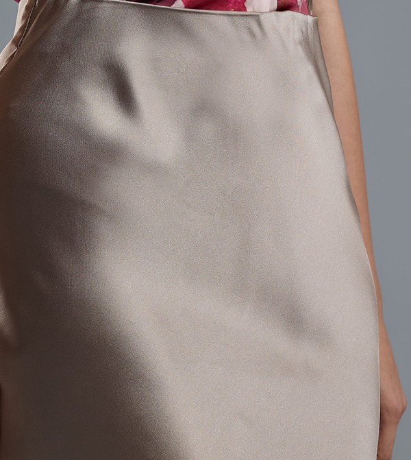 R&B Skirts - CHAMPAGNE Midi Skirts