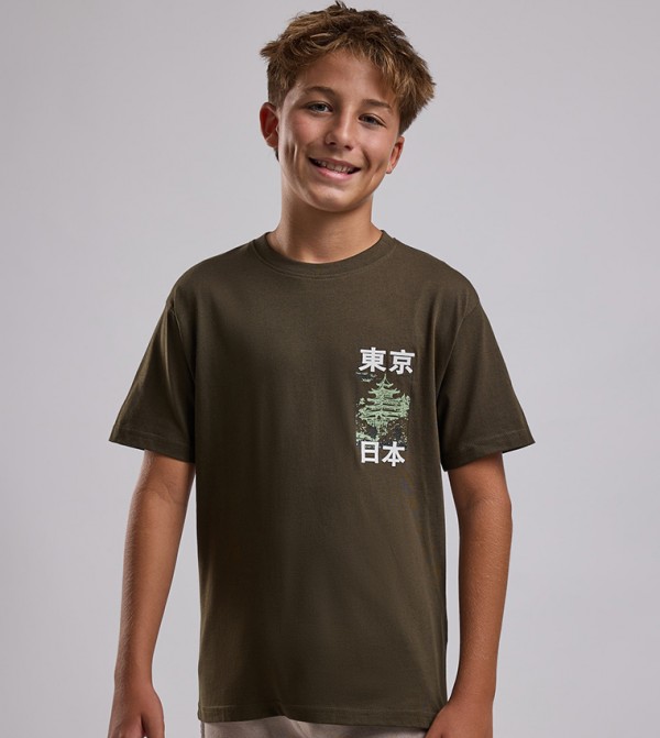 R&B  Clothing - Olive T-shirts