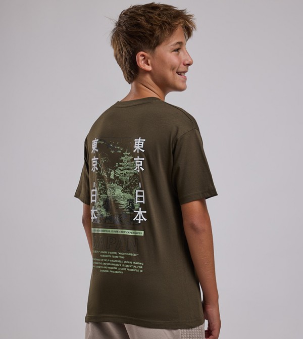 R&B  Clothing - Olive T-shirts