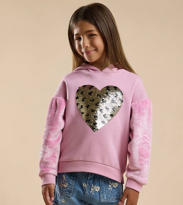 R&B  Winterwear & Outerwear - Pink Hoodies