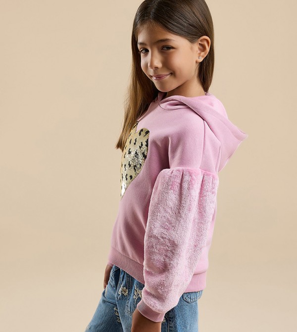 R&B  Winterwear & Outerwear - Pink Hoodies