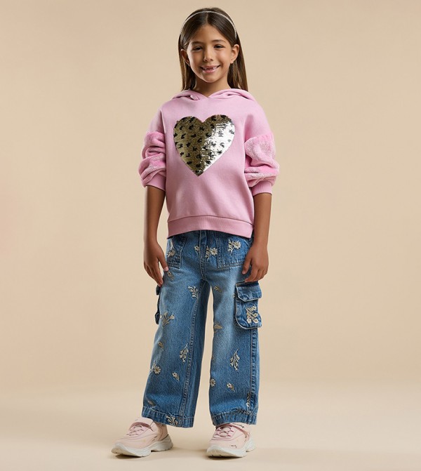 R&B  Winterwear & Outerwear - Pink Hoodies