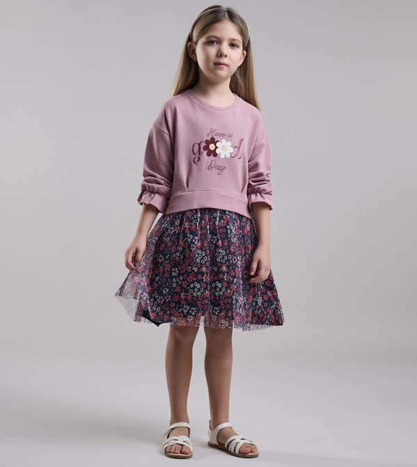 أر آند بي - وردي فستان كاجوال