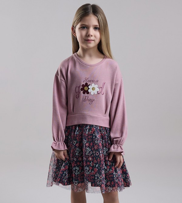 أر آند بي - وردي فستان كاجوال