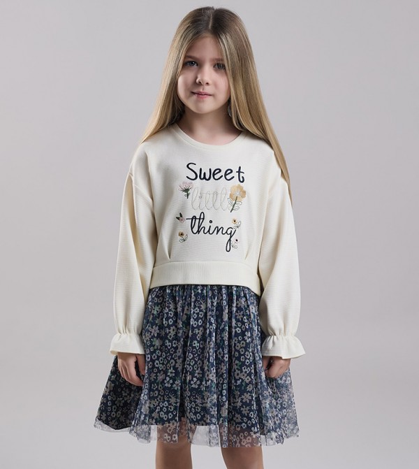 R&B  Casual Dress - Ivory Casual Dress