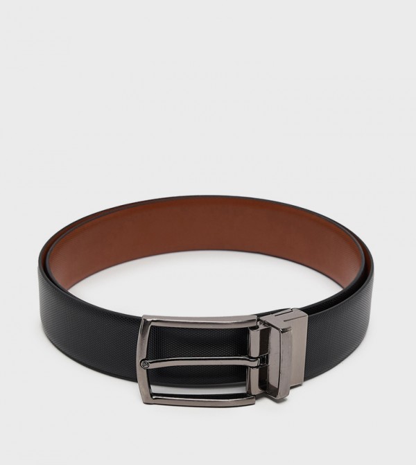 R&B  Belts - Black Leather Belts