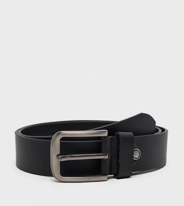 أر آند بي أحزمة - أسود Leather Belts