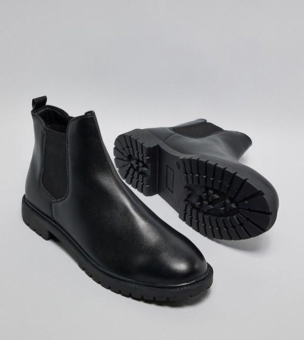 R&B  Boots - Black Chelsea Boots