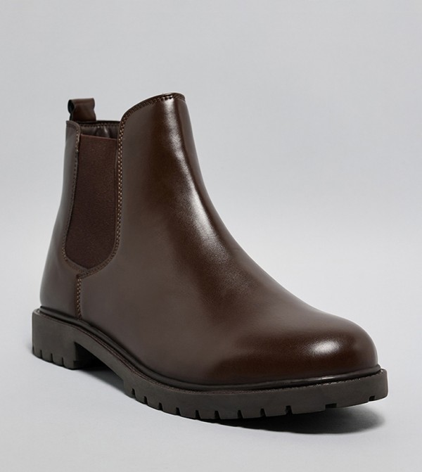 R&B  Boots - Brown Chelsea Boots