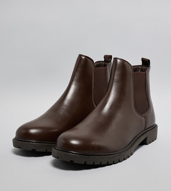 R&B  Boots - Brown Chelsea Boots