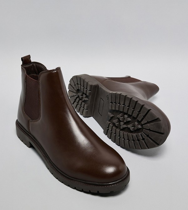 R&B  Boots - Brown Chelsea Boots