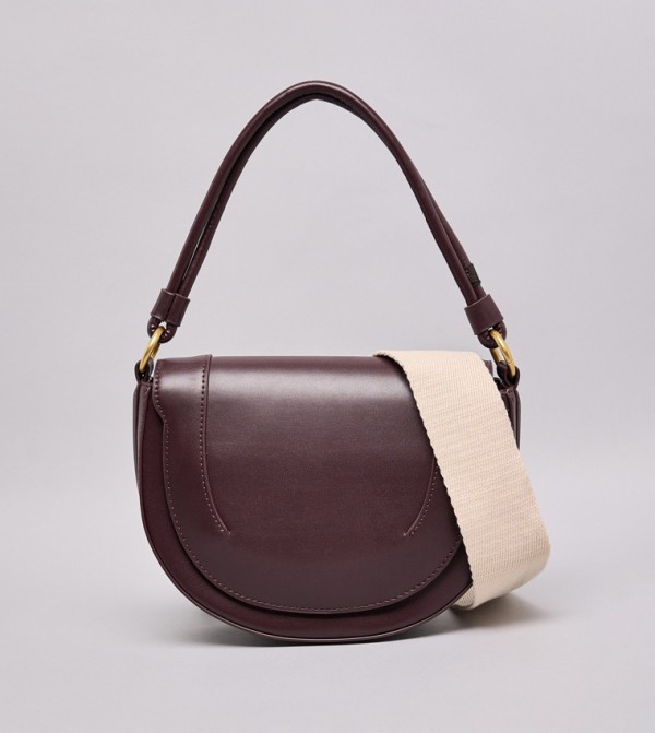 R&B Handbags - Wine Shoulder bags