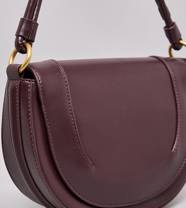 R&B Handbags - Wine Shoulder bags
