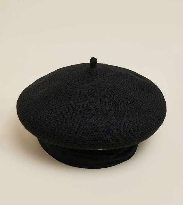 R&B  Caps & Hats - Black Beret