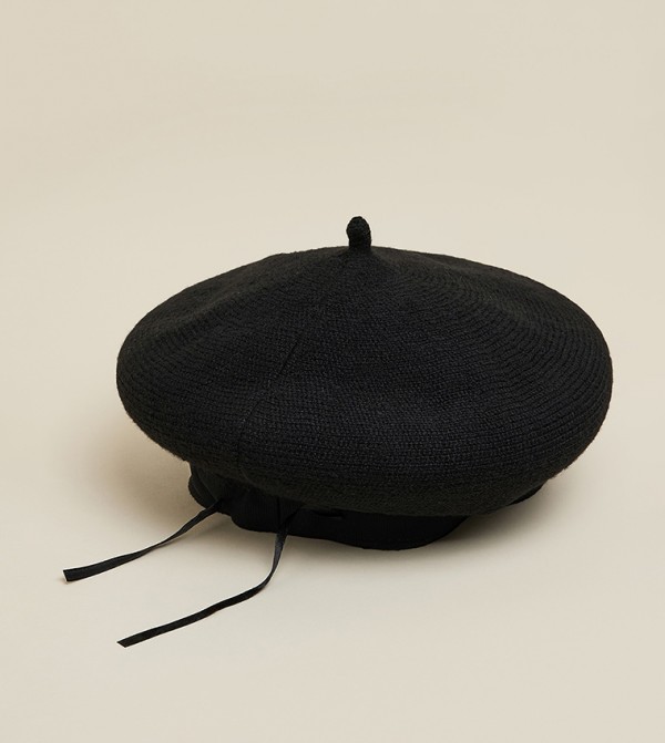 R&B  Caps & Hats - Black Beret
