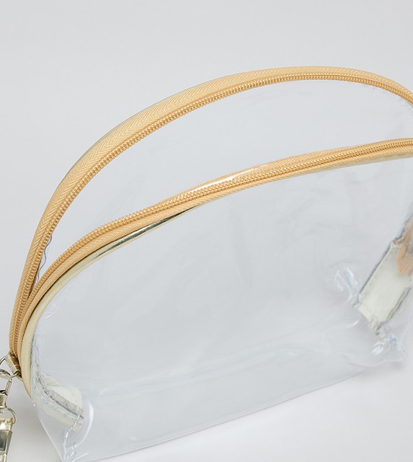 R&B  Cosmetic Bags - Gold Cosmetic Organizers