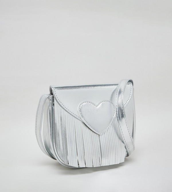 R&B  Hand Bags - Silver Cross Body