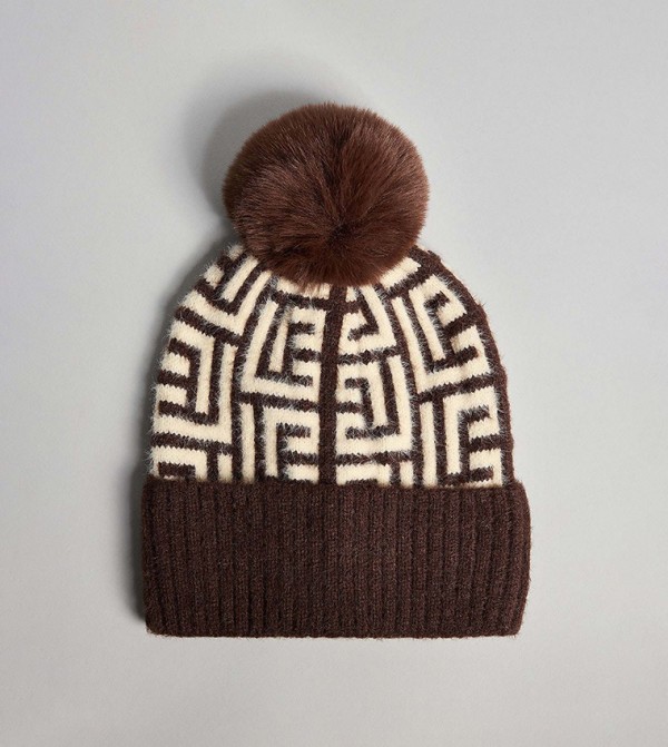 R&B  Caps & Hats - Brown Beanies