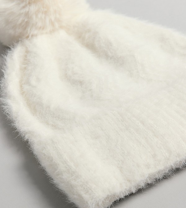 R&B  Caps & Hats - White Beanies