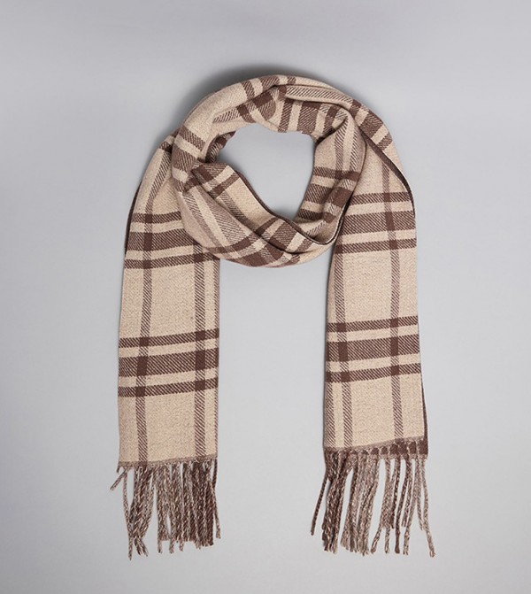 R&B Scarves - Beige Blanket Scarves