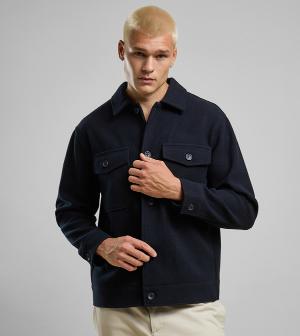 R&B Shirts - Navy Long Sleeves