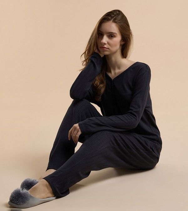 R&B Clothing - DARK NAVY Pyjama Set