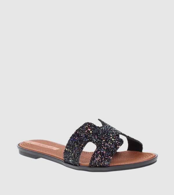 موليكا موليكا - أسود Flat Sandals