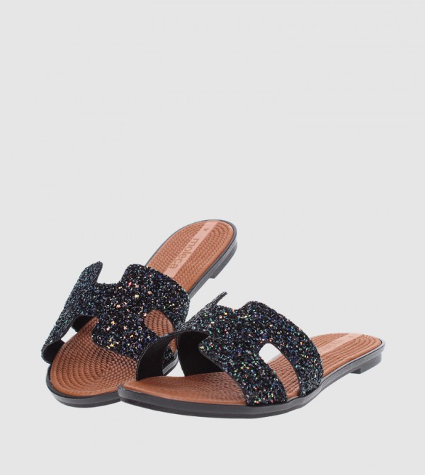 موليكا موليكا - أسود Flat Sandals