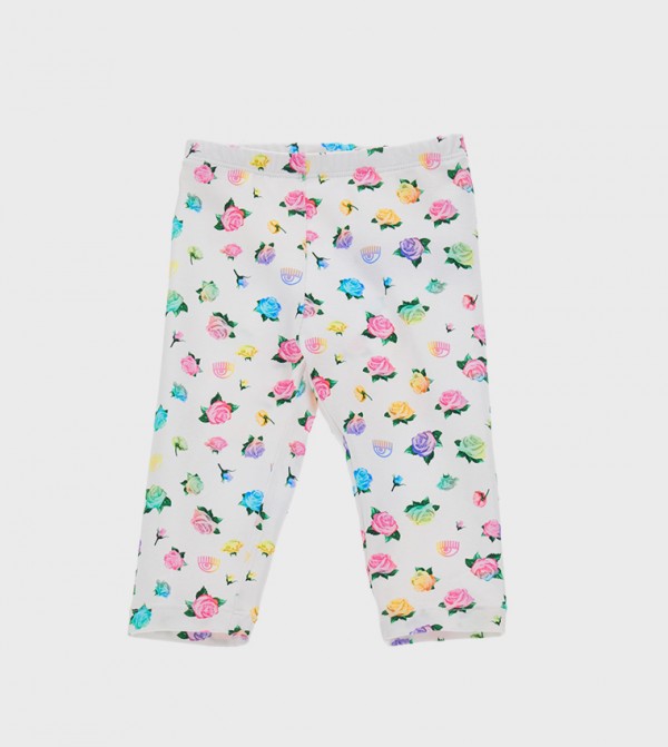CHIARA FERRAGNI KIDS  - White leggings