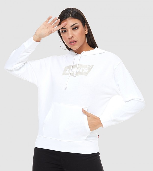 Levi's  Hoodies & Sweatshirts - White Hoodies